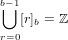b−⋃1
   [r]b = ℤ
r=0
