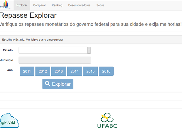 Portal permite que moradores consigam ver repasses de seus municípios (Foto: Reprodução/G1)